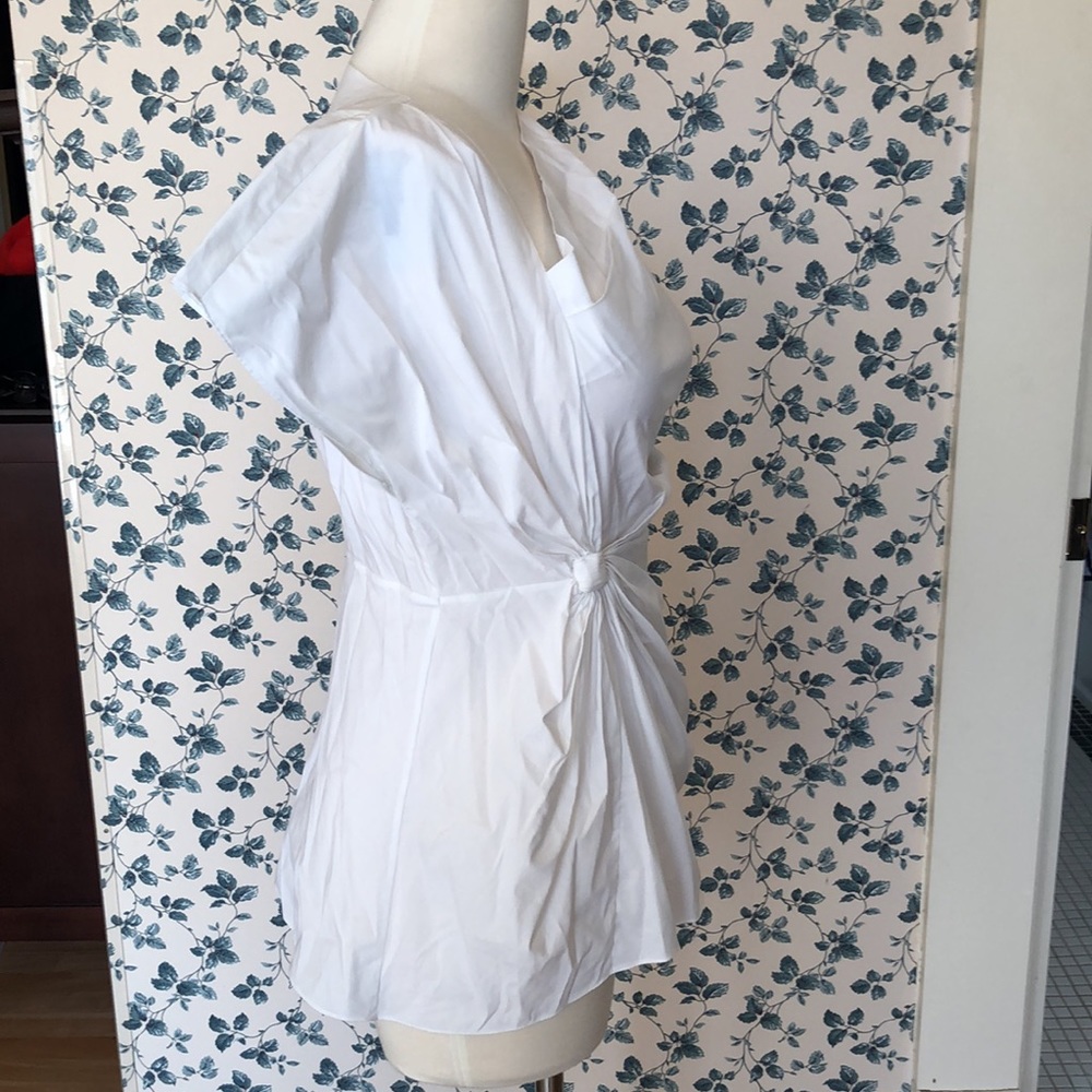 Catherine Malandrino asymmetric draped top Sz 6 - Picture 6 of 15